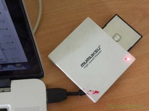 Mumuksu Card Reader MCR 381 dengan Mac Book Pro