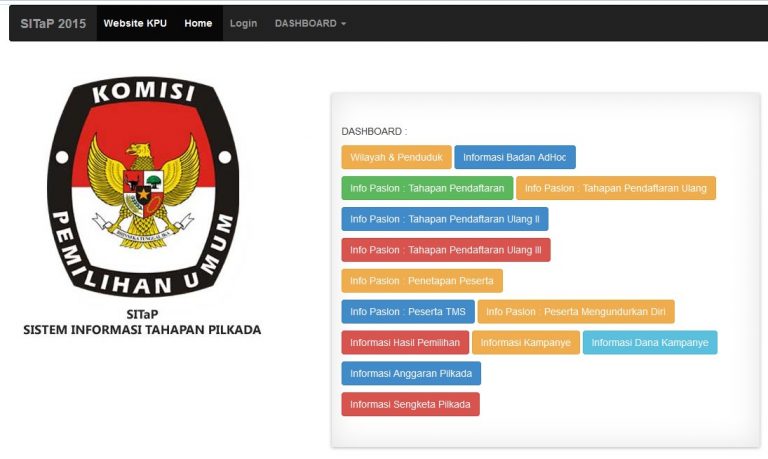 SITaP: Sistem Informasi Tahapan Pilkada