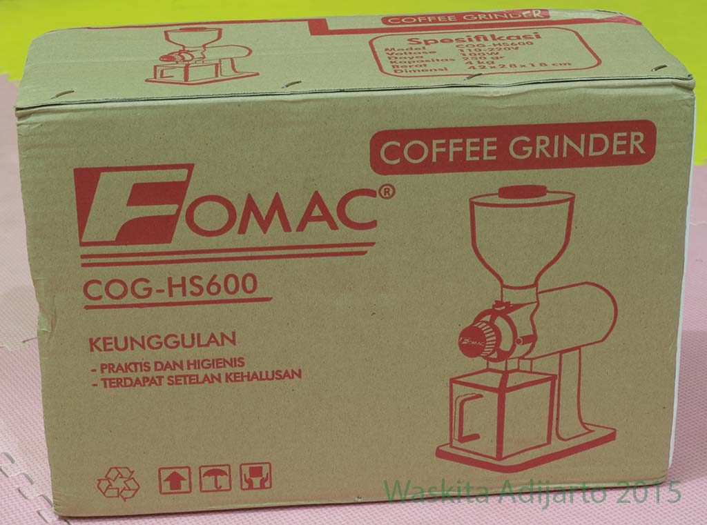 Kemasan mesin penggiling kopi COG-HS600