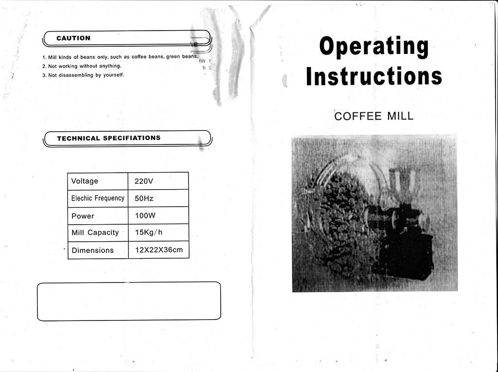 Manual penggiling kopi Fomac COG-HS600
